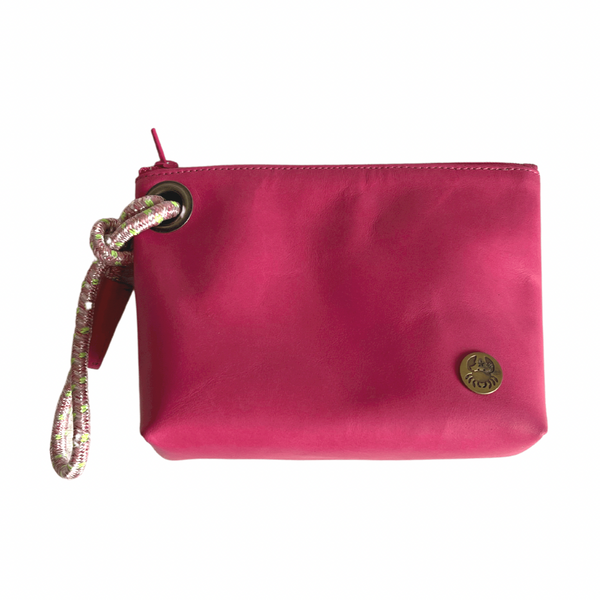 COSMETIQUERO CUERO FUCSIA